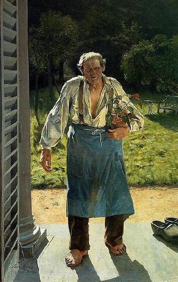 Emile Claus The Old Gardener